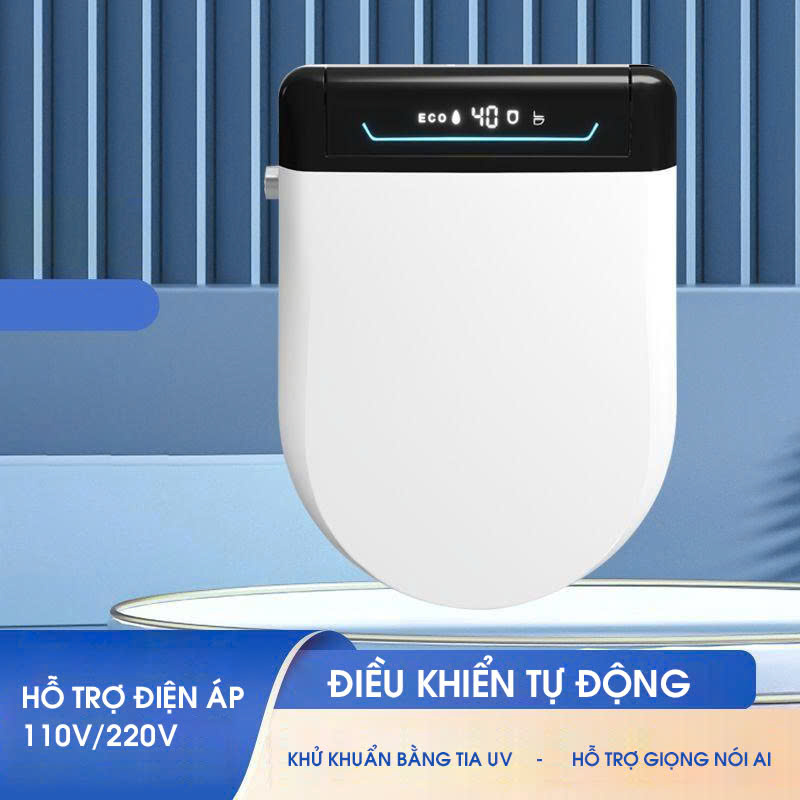 Nắp Bồn Cầu Thông Minh Khử Mùi và Điều Khiển Từ Xa NBCTM003