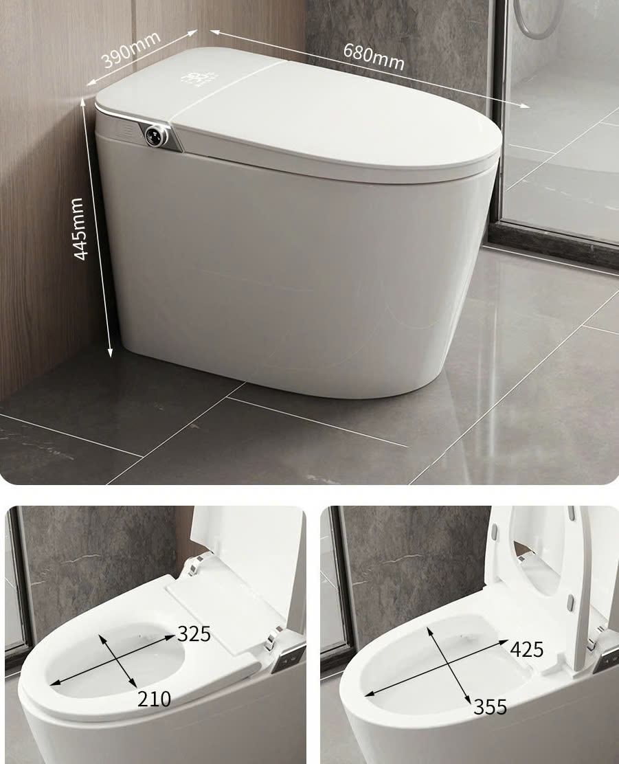 Bồn cầu toilet thông minh hoàn toàn tự động cao cấp 005