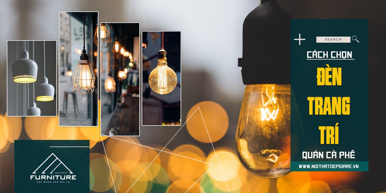 Nên chọn đèn trang trí quán cafe sao cho phù hợp