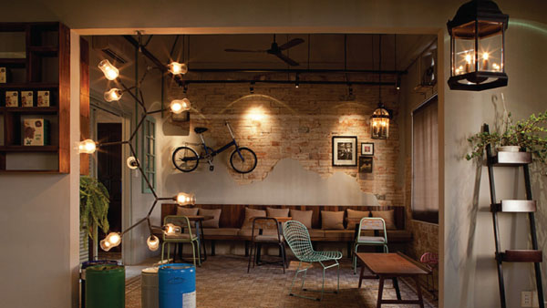 đèn trang trí quán cafe