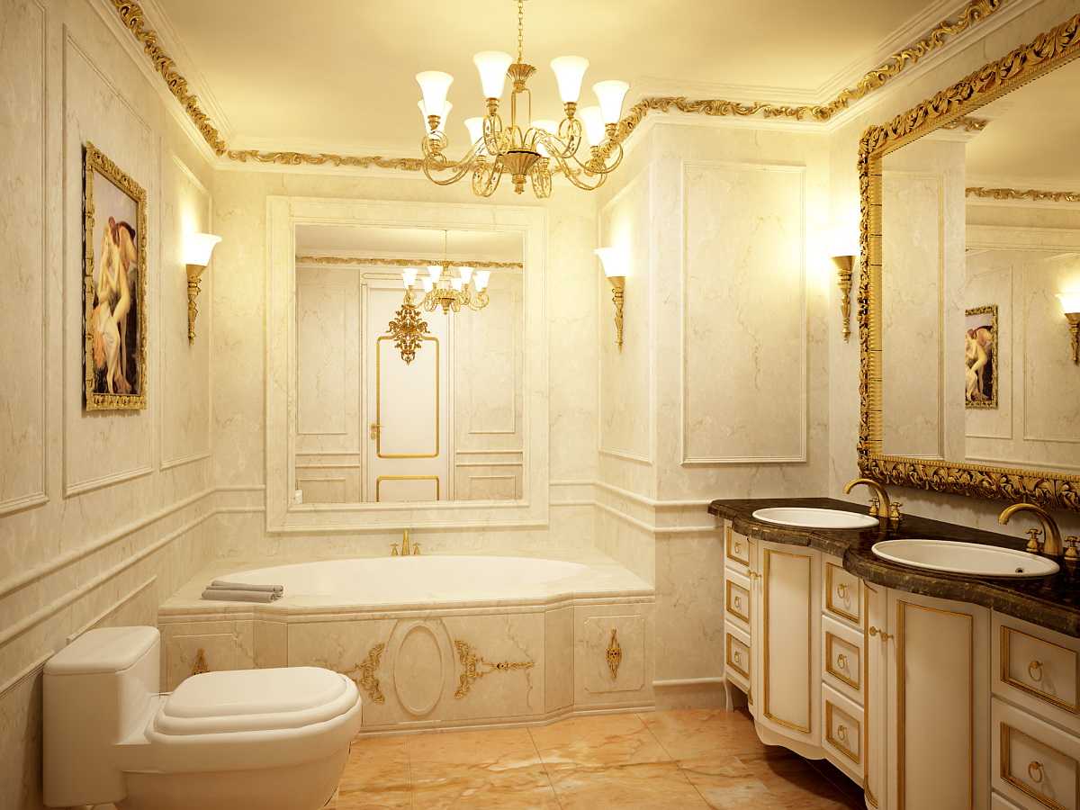Bảng giá thiết bị nội thất phòng nhà tắm mạ vàng 24K cổ điển đẹp rẻ