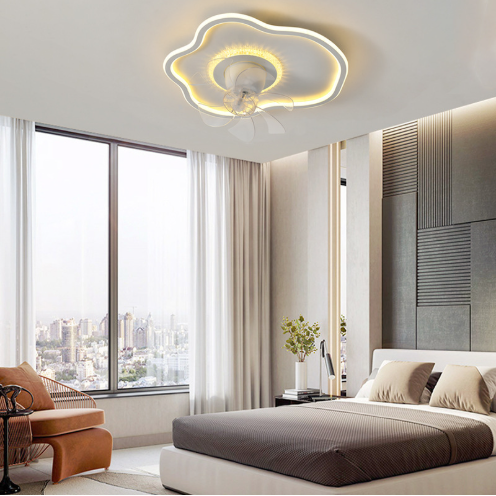 QTD173 - Quạt Trần Đèn Sóng Gợn LED Thông Minh Cao Cấp