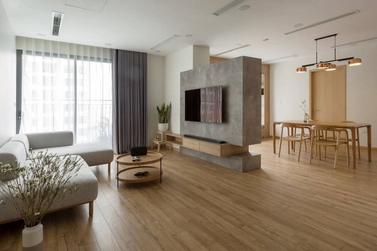 Thiết kế nội thất căn hộ mang phong cách tối giản Nhật Bản đầy ấn tượng
