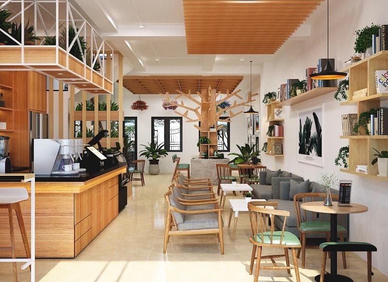 Bí quyết thiết kế quán cafe có diện tích nhỏ đẹp cực kỳ thu hút khách