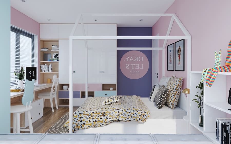 Tuyển tập 5+ mẫu thiết kế nội thất phòng ngủ trẻ em từng độ tuổi siêu đáng yêu