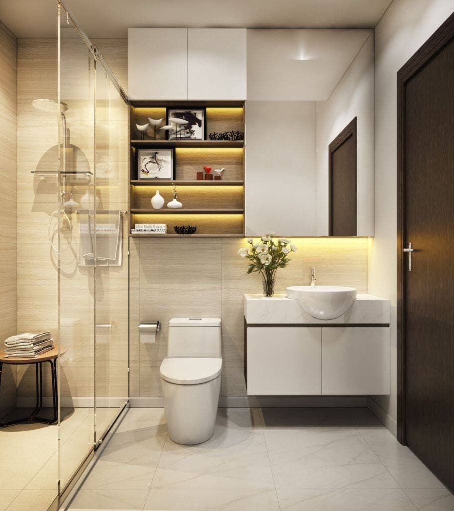 Bỏ túi kinh nghiệm khi lên ý tưởng thiết kế nội thất phòng tắm đẹp