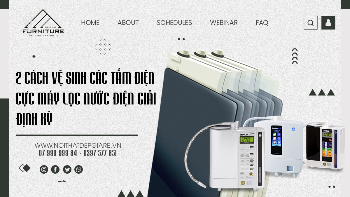 2 Cách vệ sinh các tấm điện cực máy lọc nước điện giải định kỳ