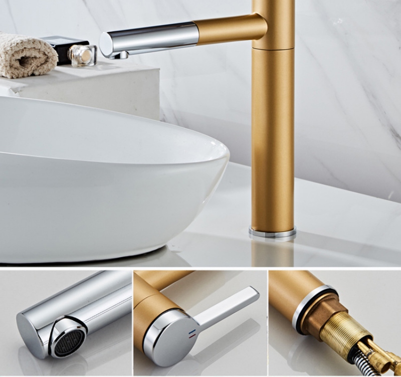 Vòi lavabo 360 có khả năng xoay 360 độ, dễ dàng vệ sinh