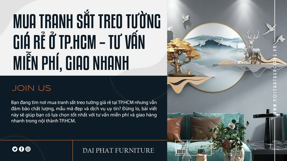 Mua Tranh Sắt Treo Tường Giá Rẻ Ở TP.HCM – Tư Vấn Miễn Phí, Giao Nhanh