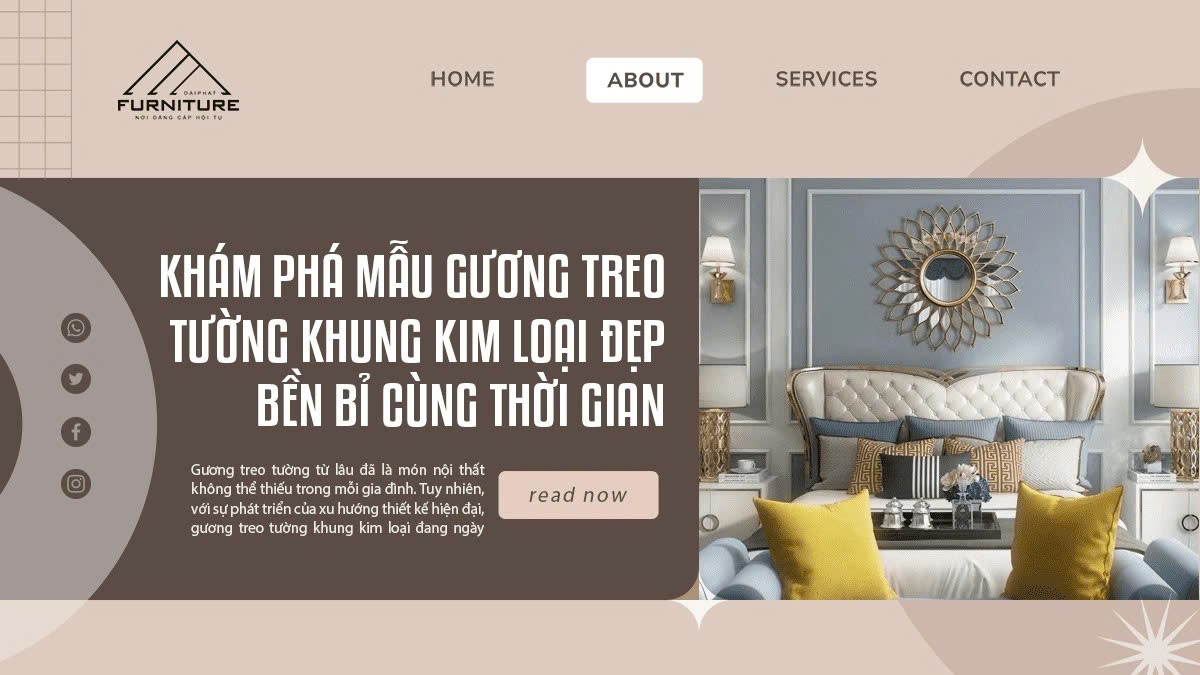 Khám Phá Mẫu Gương Treo Tường Khung Kim Loại Đẹp – Bền Bỉ Cùng Thời Gian