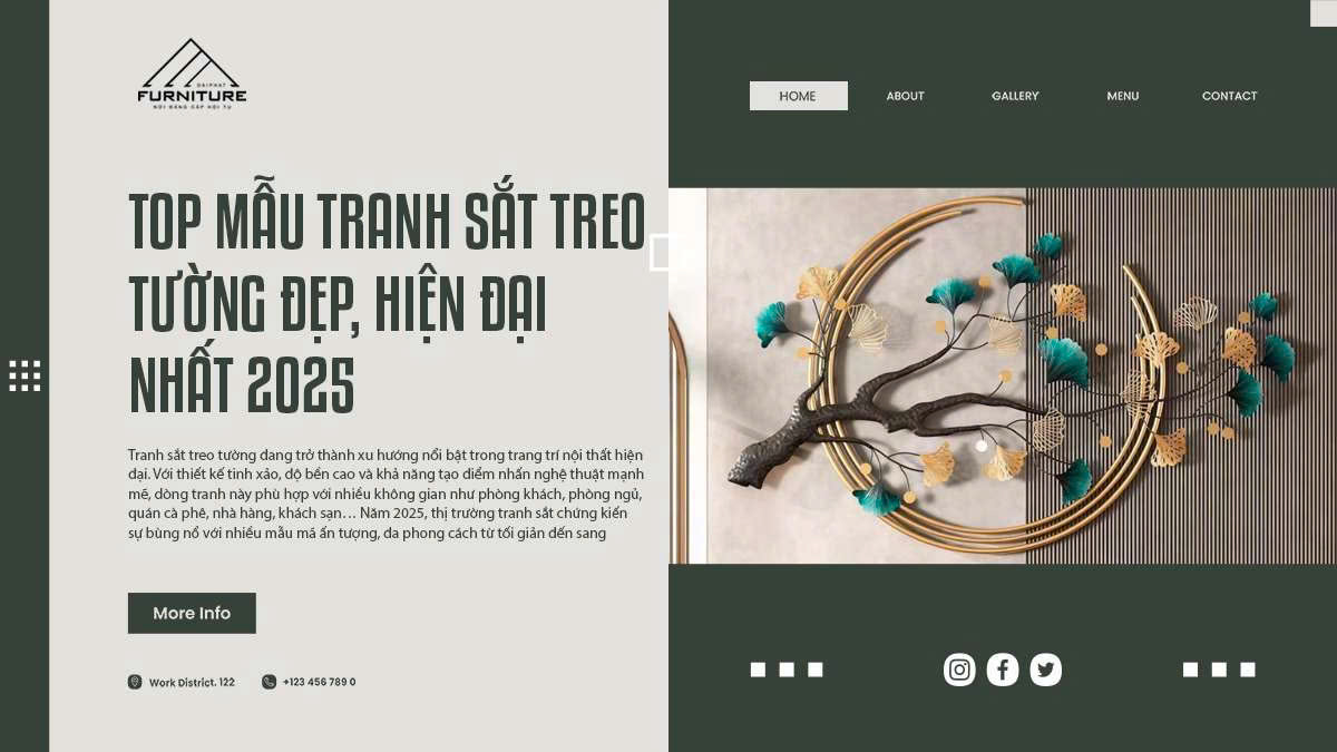 Top Mẫu Tranh Sắt Treo Tường Đẹp, Hiện Đại Nhất 2025