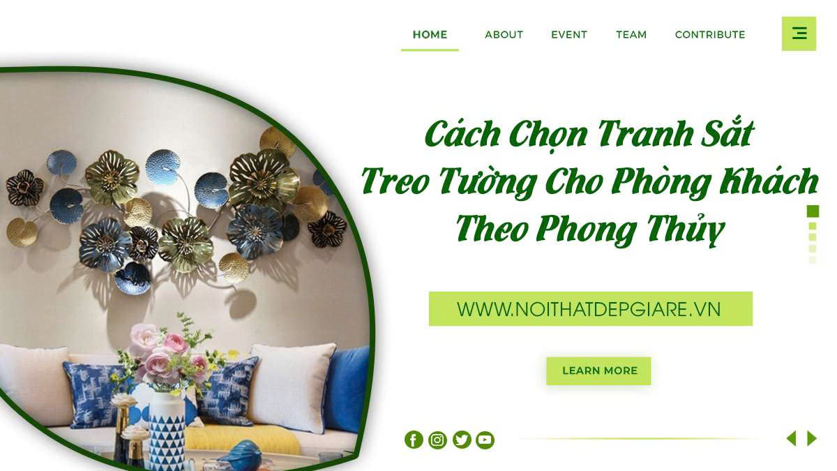 Cách Chọn Tranh Sắt Treo Tường Cho Phòng Khách Theo Phong Thủy