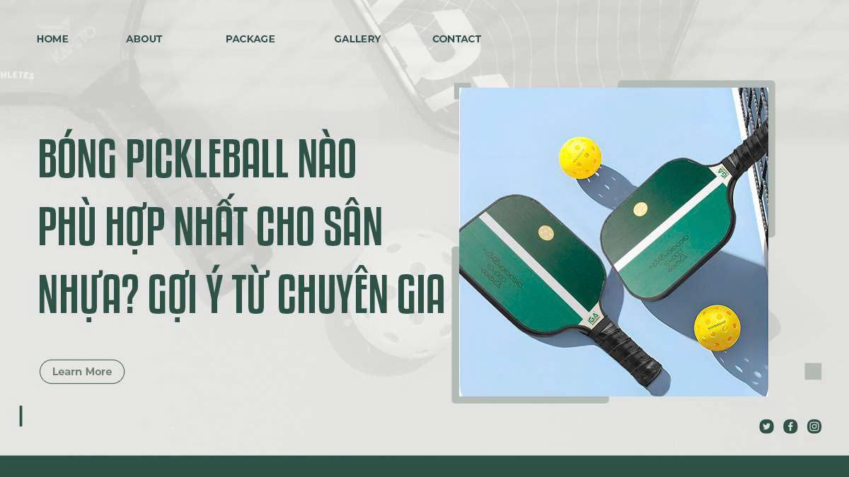 Bóng Pickleball Nào Phù Hợp Nhất Cho Sân Nhựa? Gợi Ý Từ Chuyên Gia