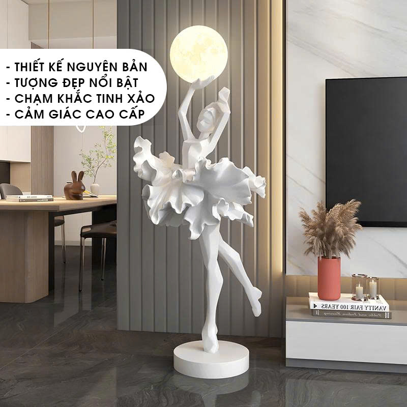 Tượng decor trang trí hình vũ công ballet 011