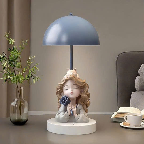Đèn để bàn hình cô gái decor trang trí 014