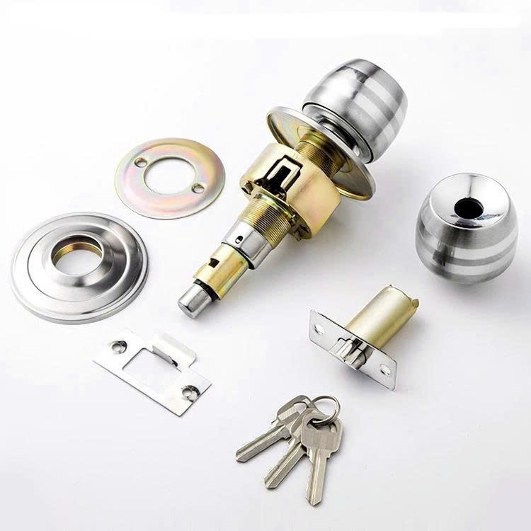 Khóa cửa tay nắm tròn bền đẹp an toàn cho mọi cửa 162