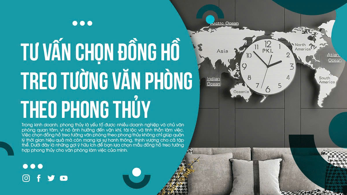 Tư vấn chọn đồng hồ treo tường văn phòng theo phong thủy