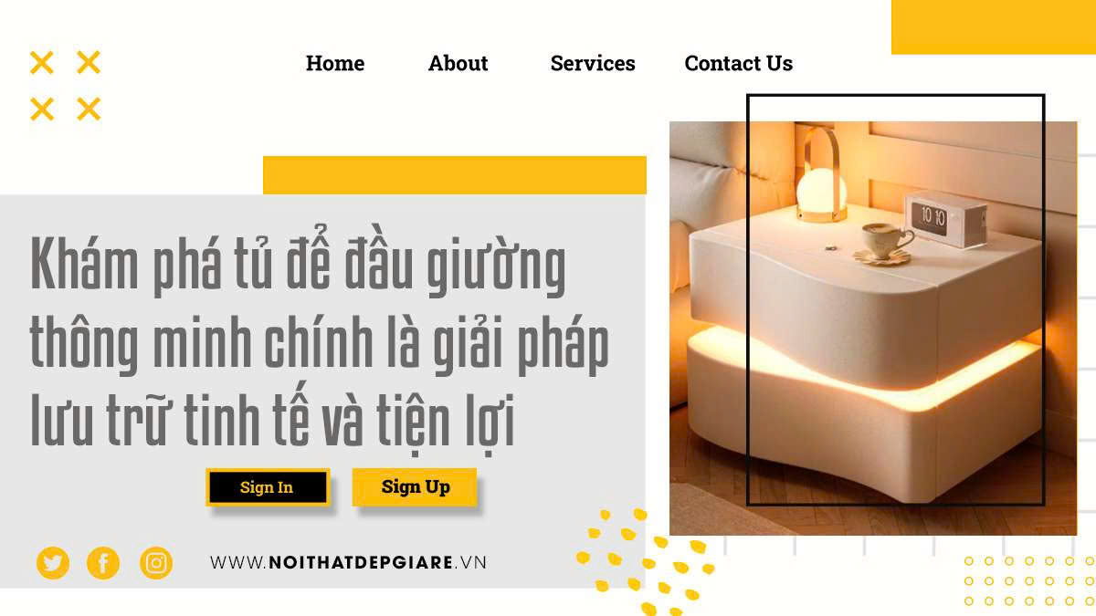 Khám phá tủ để đầu giường thông minh chính là giải pháp lưu trữ tinh tế và tiện lợi