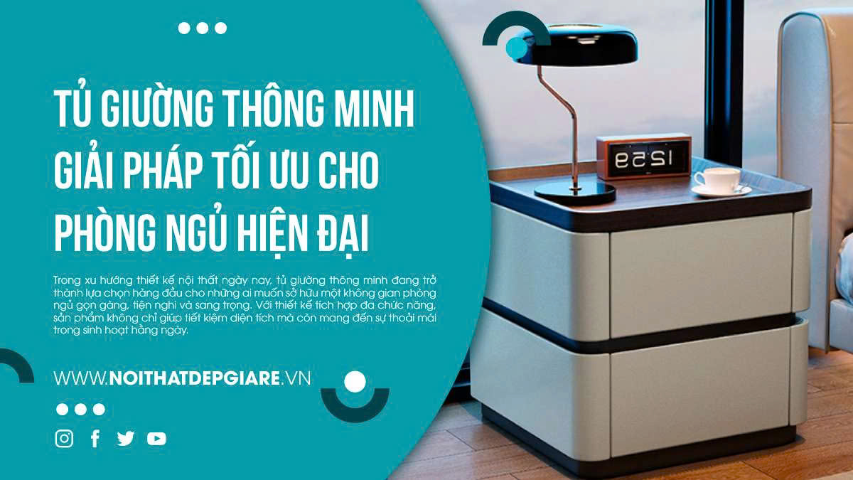 Tủ giường thông minh giải pháp tối ưu cho phòng ngủ hiện đại