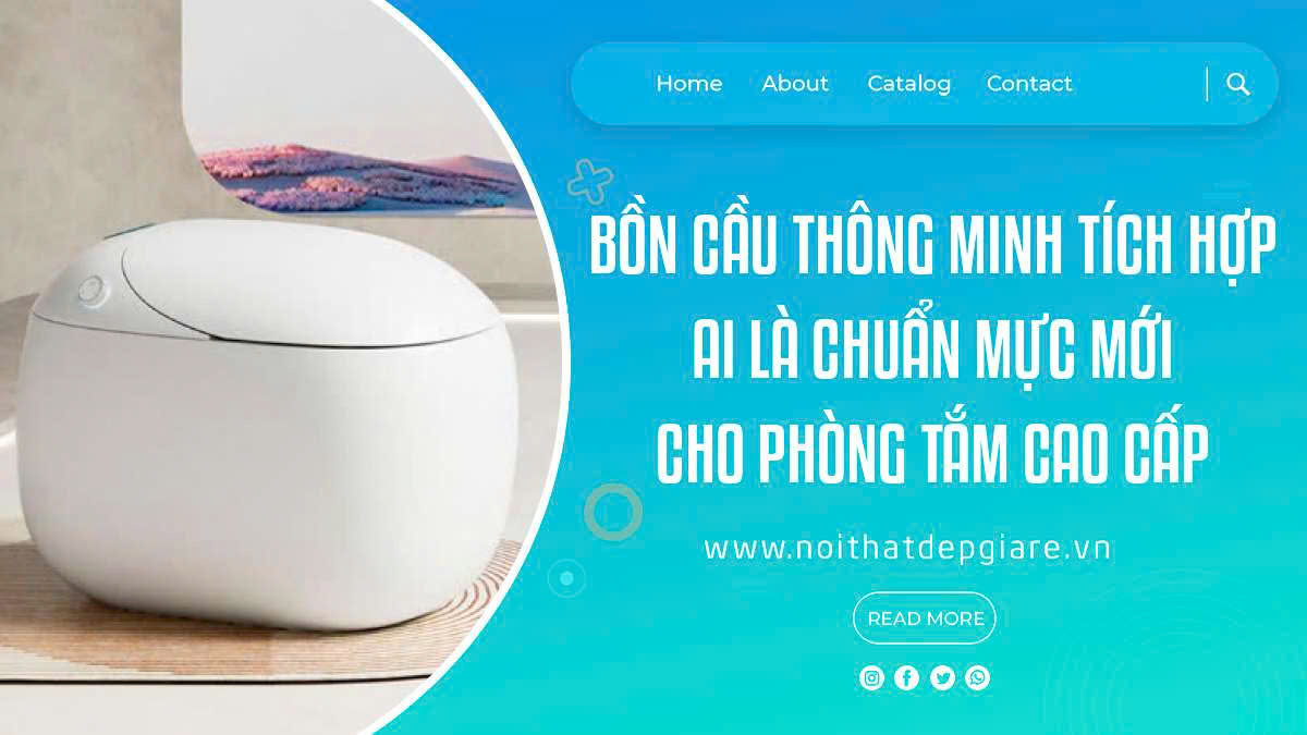Bồn Cầu Thông Minh Tích Hợp AI Là Chuẩn Mực Mới Cho Phòng Tắm Cao Cấp