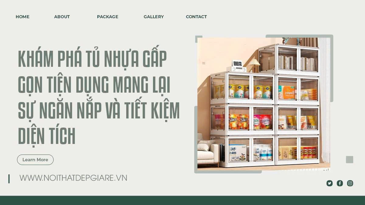 Khám Phá Tủ Nhựa Gấp Gọn Tiện Dụng Mang Lại Sự Ngăn Nắp Và Tiết Kiệm Diện Tích