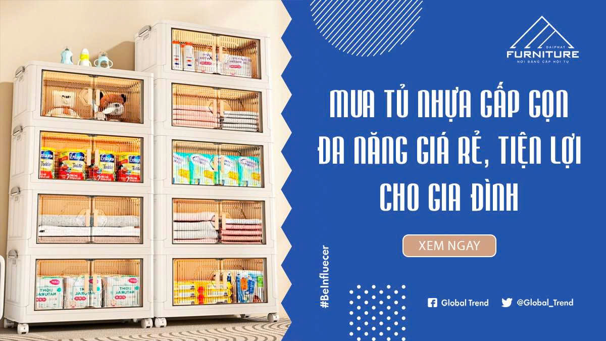 Mua tủ nhựa gấp gọn đa năng giá rẻ, tiện lợi cho gia đình