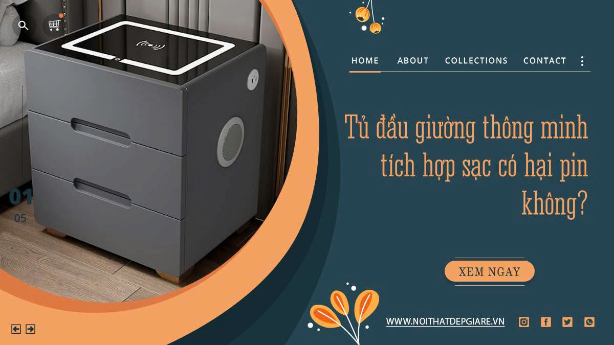 Tủ đầu giường thông minh tích hợp sạc có hại pin không?