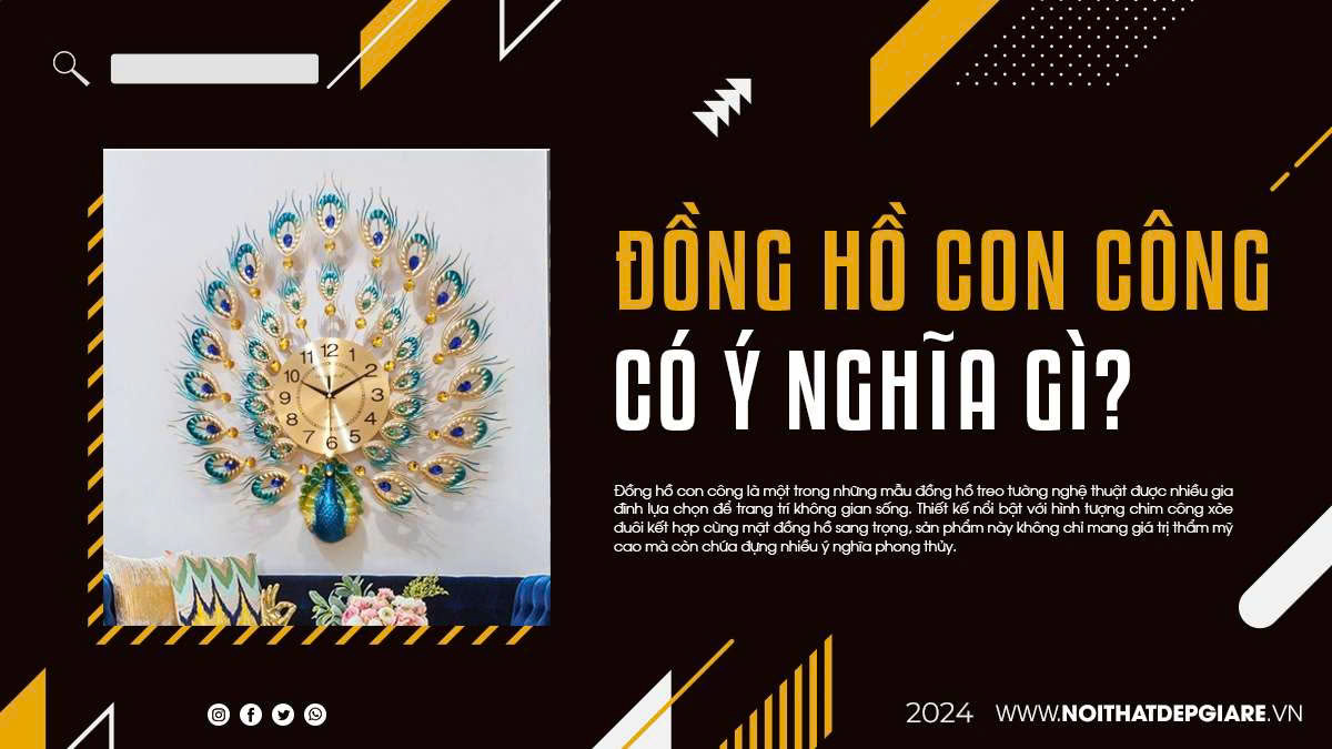 Đồng hồ con công có ý nghĩa gì?