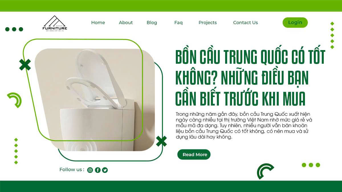 Bồn cầu Trung Quốc có tốt không? Những điều bạn cần biết trước khi mua