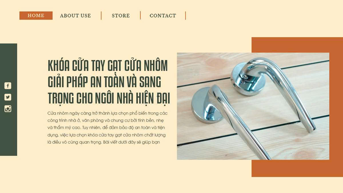 Khóa Cửa Tay Gạt Cửa Nhôm – Giải Pháp An Toàn Và Sang Trọng Cho Ngôi Nhà Hiện Đại