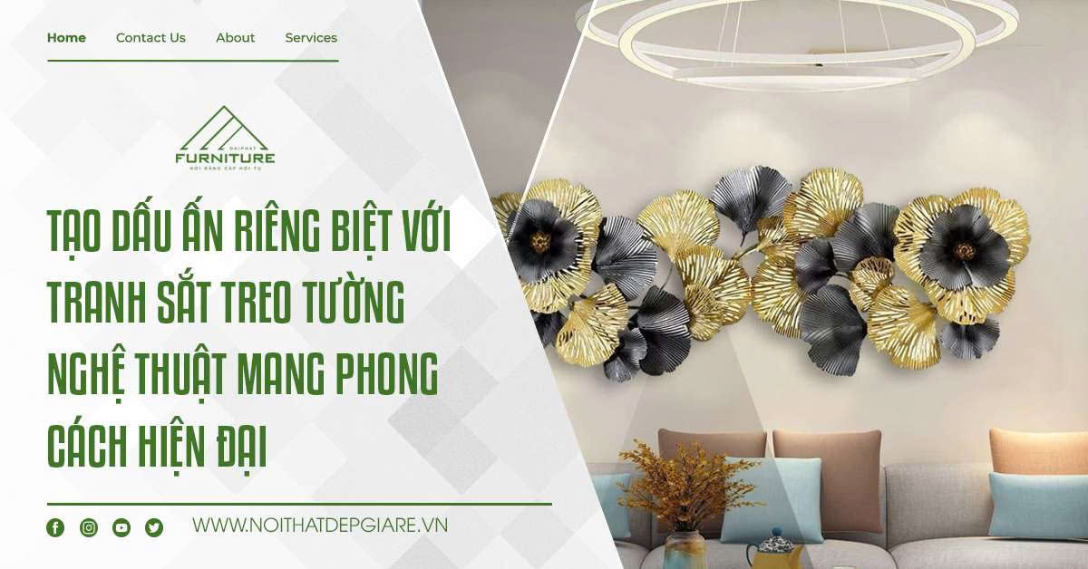 Tạo dấu ấn riêng biệt với tranh sắt treo tường nghệ thuật mang phong cách hiện đại
