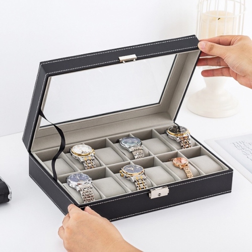012 Hộp đựng đồng hồ đeo tay 12 ngăn