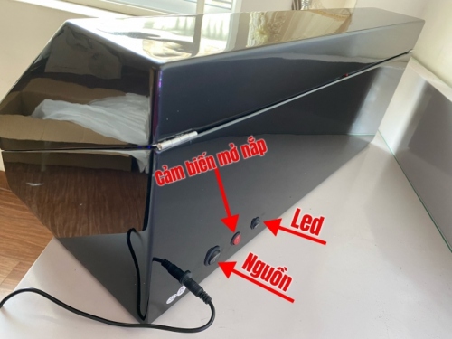 0191 Hộp đựng đồng hồ cơ 8 xoay 12 cố định có đèn led