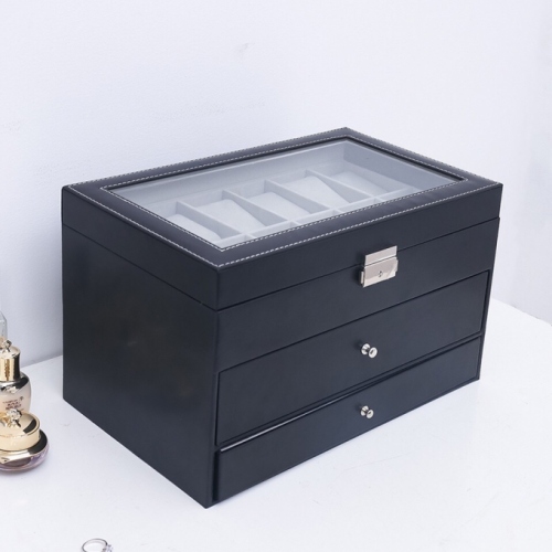 0201 Hộp đựng đồng hồ trang sức mắt kính 3 tầng