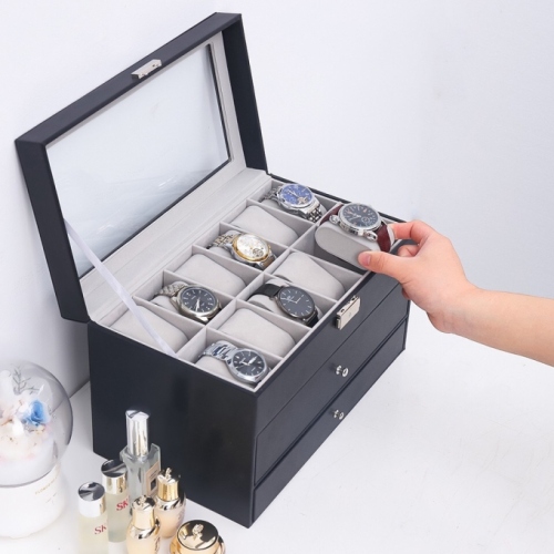 0201 Hộp đựng đồng hồ trang sức mắt kính 3 tầng