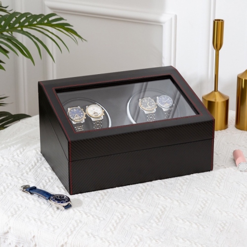 0210 Hộp đồng hồ cơ xoay 4 xoay 6 cố định có đèn led