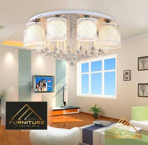 Bạn đã biết công dụng của đèn ốp trần pha lê cho phòng khách?