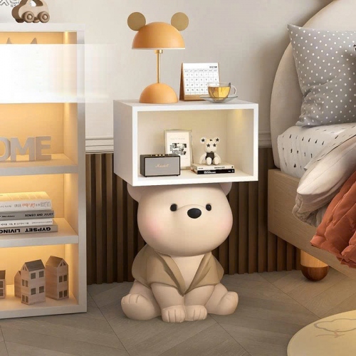 Bàn decor trang trí dầu giường hình gấu dễ thương 032