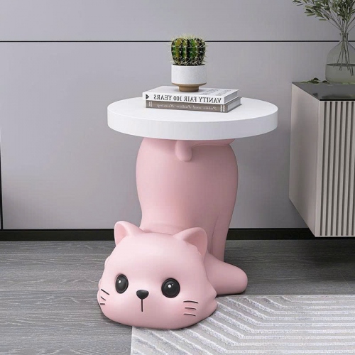 Bàn decor trang trí mèo lộn ngược đáng yêu cá tính 035
