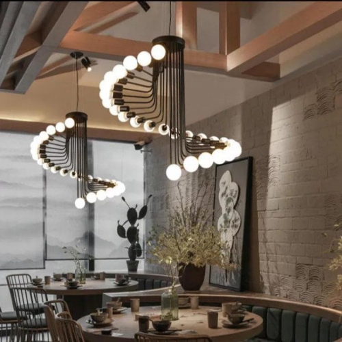 Bật mí 3 tiêu chí chọn đèn thả trần trang trí quán cà phê phong cách hiện đại