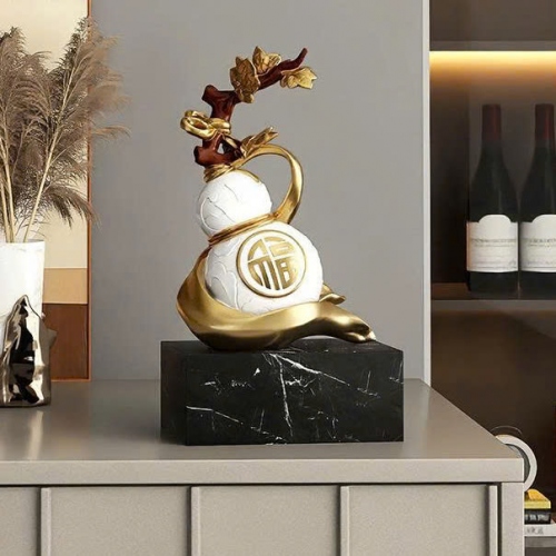 Bình hồ lô để bàn decor trang trí phong cách Trung Hoa 015
