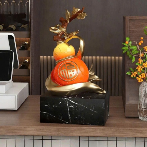 Bình hồ lô để bàn decor trang trí phong cách Trung Hoa 015