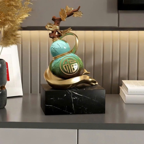 Bình hồ lô để bàn decor trang trí phong cách Trung Hoa 015