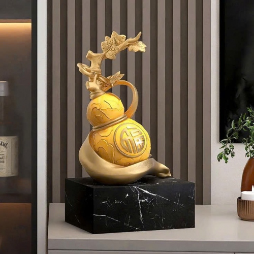 Bình hồ lô để bàn decor trang trí phong cách Trung Hoa 015