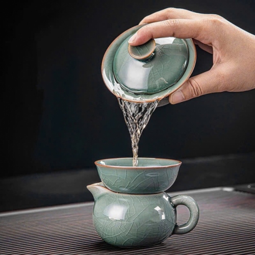 Bộ khay bàn trà điện thông minh phong cách tối giản 0132