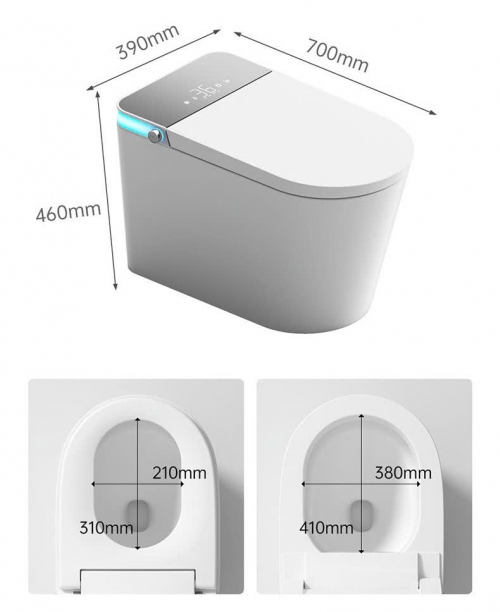 Bồn cầu toilet công nghệ thông minh hoàn toàn tự động 003