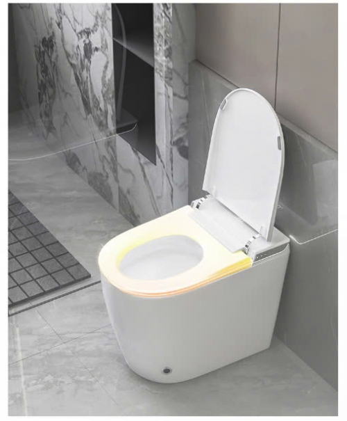 Bồn cầu toilet thông minh mini 58cm diệt khuẩn tối đa 047