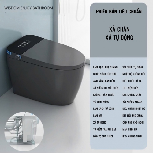 Bồn cầu toilet thông minh tự động không hạn chế áp lực nước 044