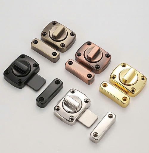 Chốt Khóa Cửa Hợp Kim Kẽm Cao Cấp, Chốt Xoay An Toàn Cho Cửa Gỗ, Cửa Phòng Ngủ CC002