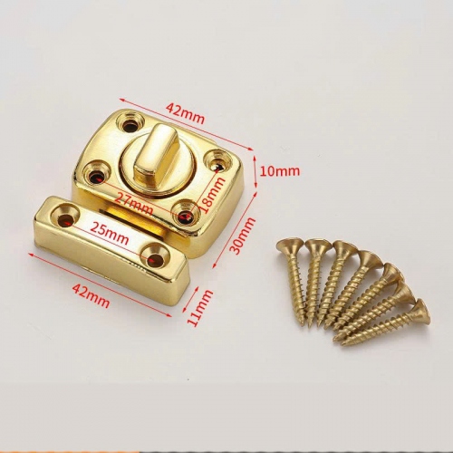 Chốt Khóa Cửa Hợp Kim Kẽm Cao Cấp, Chốt Xoay An Toàn Cho Cửa Gỗ, Cửa Phòng Ngủ CC002